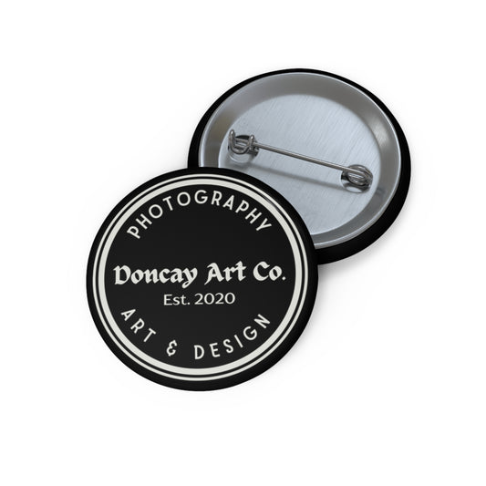 Custom Pin Button — Doncay Art Co. Logo Badge